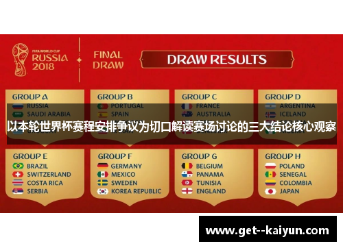 以本轮世界杯赛程安排争议为切口解读赛场讨论的三大结论核心观察